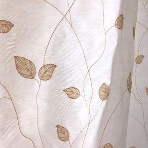 Gold embroidered curtains